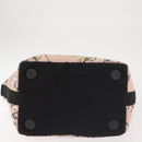 CHANEL Shoulder Bag Canvas Pink Gold CC Auth 130093-5