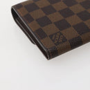 LOUIS VUITTON Damier Ebene Portefeuille Roseberry Long Wallet N63017 Auth 130095-16