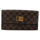 LOUIS VUITTON Damier Ebene Portefeuille Roseberry Long Wallet N63017 Auth 130095-13
