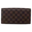 LOUIS VUITTON Damier Ebene Portefeuille Roseberry Long Wallet N63017 Auth 130095-2