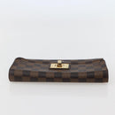 LOUIS VUITTON Damier Ebene Portefeuille Roseberry Long Wallet N63017 Auth 130095-5