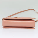 Salvatore Ferragamo Vala Hand Bag Leather 2way Pink Gold Auth 130110-11