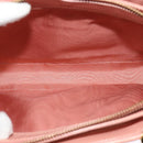 Salvatore Ferragamo Vala Hand Bag Leather 2way Pink Gold Auth 130110-18