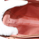 Salvatore Ferragamo Vala Hand Bag Leather 2way Pink Gold Auth 130110-20
