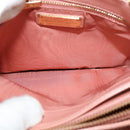 Salvatore Ferragamo Vala Hand Bag Leather 2way Pink Gold Auth 130110-21