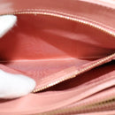 Salvatore Ferragamo Vala Hand Bag Leather 2way Pink Gold Auth 130110-23