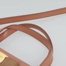 Salvatore Ferragamo Vala Hand Bag Leather 2way Pink Gold Auth 130110-8