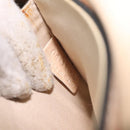 Chloe Chain Sally Shoulder Bag Leather Beige Gold Auth 130115-12