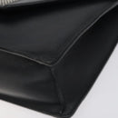 SAINT LAURENT Chain Betty Shoulder Bag Leather Black Silver Auth 130120-10