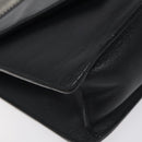 SAINT LAURENT Chain Betty Shoulder Bag Leather Black Silver Auth 130120-11