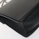 SAINT LAURENT Chain Betty Shoulder Bag Leather Black Silver Auth 130120-13