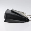 SAINT LAURENT Chain Betty Shoulder Bag Leather Black Silver Auth 130120-4