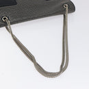 SAINT LAURENT Chain Betty Shoulder Bag Leather Black Silver Auth 130120-7