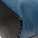 LOUIS VUITTON Epi Petit Noe Shoulder Bag Bicolor Black Blue M44152 Auth 130129-14