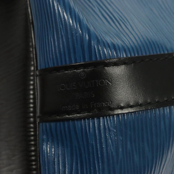 LOUIS VUITTON Epi Petit Noe Shoulder Bag Bicolor Black Blue M44152 Auth 130129