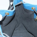 LOUIS VUITTON Epi Petit Noe Shoulder Bag Bicolor Black Blue M44152 Auth 130129-19