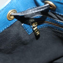 LOUIS VUITTON Epi Petit Noe Shoulder Bag Bicolor Black Blue M44152 Auth 130129-20