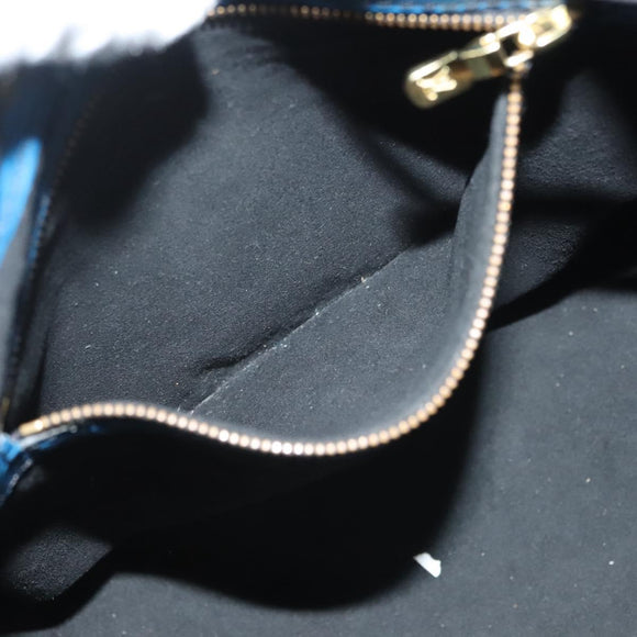 LOUIS VUITTON Epi Petit Noe Shoulder Bag Bicolor Black Blue M44152 Auth 130129