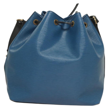 LOUIS VUITTON Epi Petit Noe Shoulder Bag Bicolor Black Blue M44152 Auth 130129 - 0