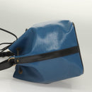 LOUIS VUITTON Epi Petit Noe Shoulder Bag Bicolor Black Blue M44152 Auth 130129-4
