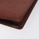 LOUIS VUITTON Epi Serie Dragonne Hand Bag Brown M52618 LV Auth 130130-16