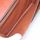 LOUIS VUITTON Epi Serie Dragonne Hand Bag Brown M52618 LV Auth 130130-10