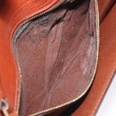 LOUIS VUITTON Epi Serie Dragonne Hand Bag Brown M52618 LV Auth 130130-11
