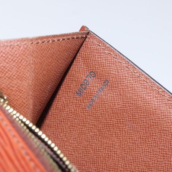 LOUIS VUITTON Epi Serie Dragonne Hand Bag Brown M52618 LV Auth 130130