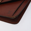 LOUIS VUITTON Epi Serie Dragonne Hand Bag Brown M52618 LV Auth 130130-7