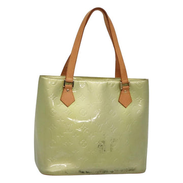 LOUIS VUITTON Monogram Vernis Houston Hand Bag Gris M91053 LV Auth 130132