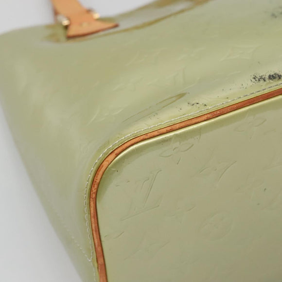 LOUIS VUITTON Monogram Vernis Houston Hand Bag Gris M91053 LV Auth 130132