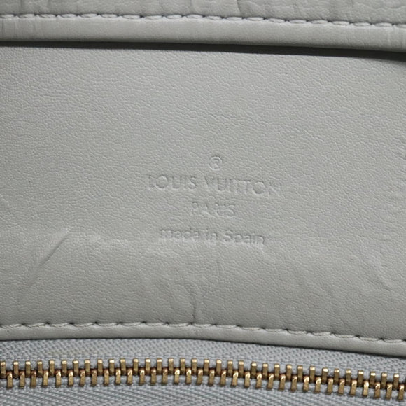 LOUIS VUITTON Monogram Vernis Houston Hand Bag Gris M91053 LV Auth 130132