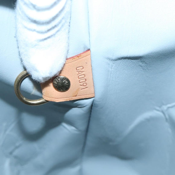 LOUIS VUITTON Monogram Vernis Houston Hand Bag Gris M91053 LV Auth 130132