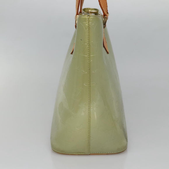 LOUIS VUITTON Monogram Vernis Houston Hand Bag Gris M91053 LV Auth 130132