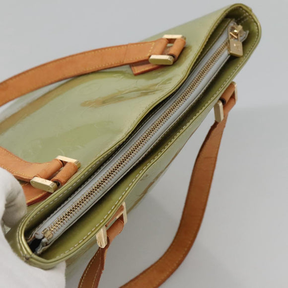 LOUIS VUITTON Monogram Vernis Houston Hand Bag Gris M91053 LV Auth 130132