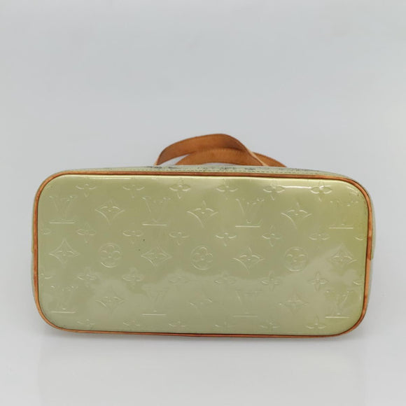 LOUIS VUITTON Monogram Vernis Houston Hand Bag Gris M91053 LV Auth 130132