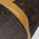 LOUIS VUITTON Monogram Bucket GM Shoulder Bag M42236 LV Auth 130137-15