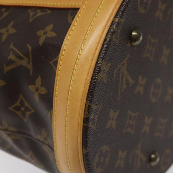 LOUIS VUITTON Monogram Bucket GM Shoulder Bag M42236 LV Auth 130137