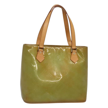 LOUIS VUITTON Monogram Vernis Houston Hand Bag Baby Blue M91005 LV Auth 130139