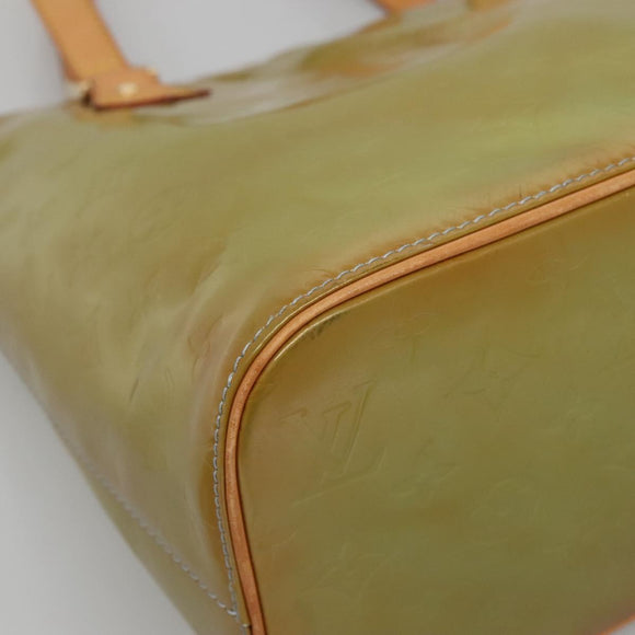 LOUIS VUITTON Monogram Vernis Houston Hand Bag Baby Blue M91005 LV Auth 130139