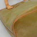 LOUIS VUITTON Monogram Vernis Houston Hand Bag Baby Blue M91005 LV Auth 130139-9