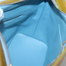 LOUIS VUITTON Monogram Vernis Houston Hand Bag Baby Blue M91005 LV Auth 130139-18