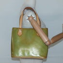 LOUIS VUITTON Monogram Vernis Houston Hand Bag Baby Blue M91005 LV Auth 130139-22