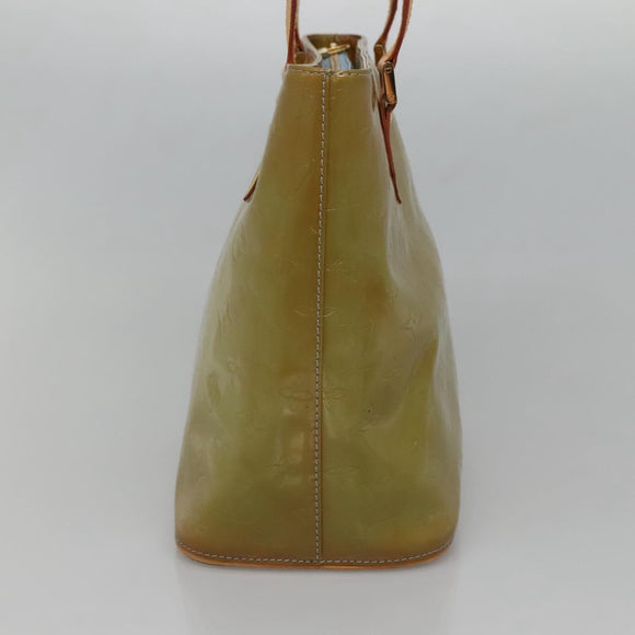 LOUIS VUITTON Monogram Vernis Houston Hand Bag Baby Blue M91005 LV Auth 130139