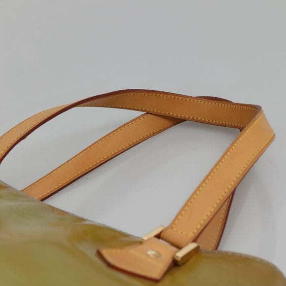 LOUIS VUITTON Monogram Vernis Houston Hand Bag Baby Blue M91005 LV Auth 130139