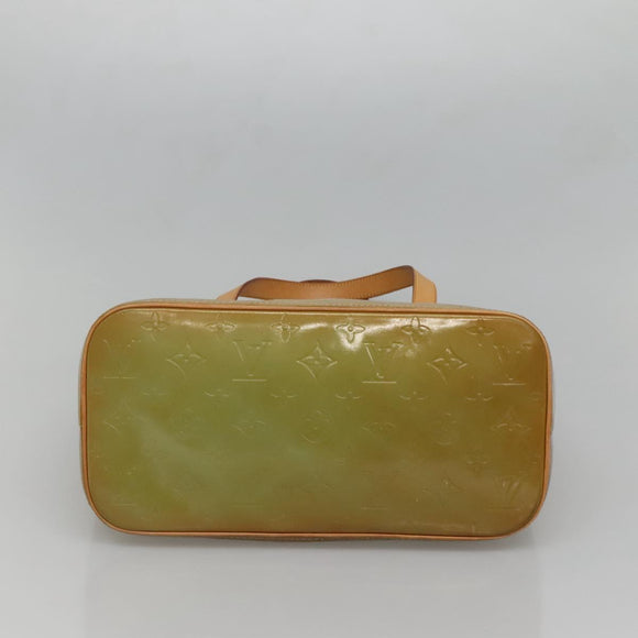 LOUIS VUITTON Monogram Vernis Houston Hand Bag Baby Blue M91005 LV Auth 130139