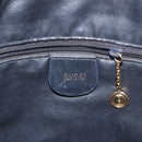 GUCCI Bamboo Hand Bag Leather Black Gold 001 2113 1638 Auth 130141-15
