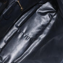 GUCCI Bamboo Hand Bag Leather Black Gold 001 2113 1638 Auth 130141-16