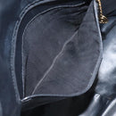 GUCCI Bamboo Hand Bag Leather Black Gold 001 2113 1638 Auth 130141-19