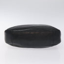 GUCCI Bamboo Hand Bag Leather Black Gold 001 2113 1638 Auth 130141-9